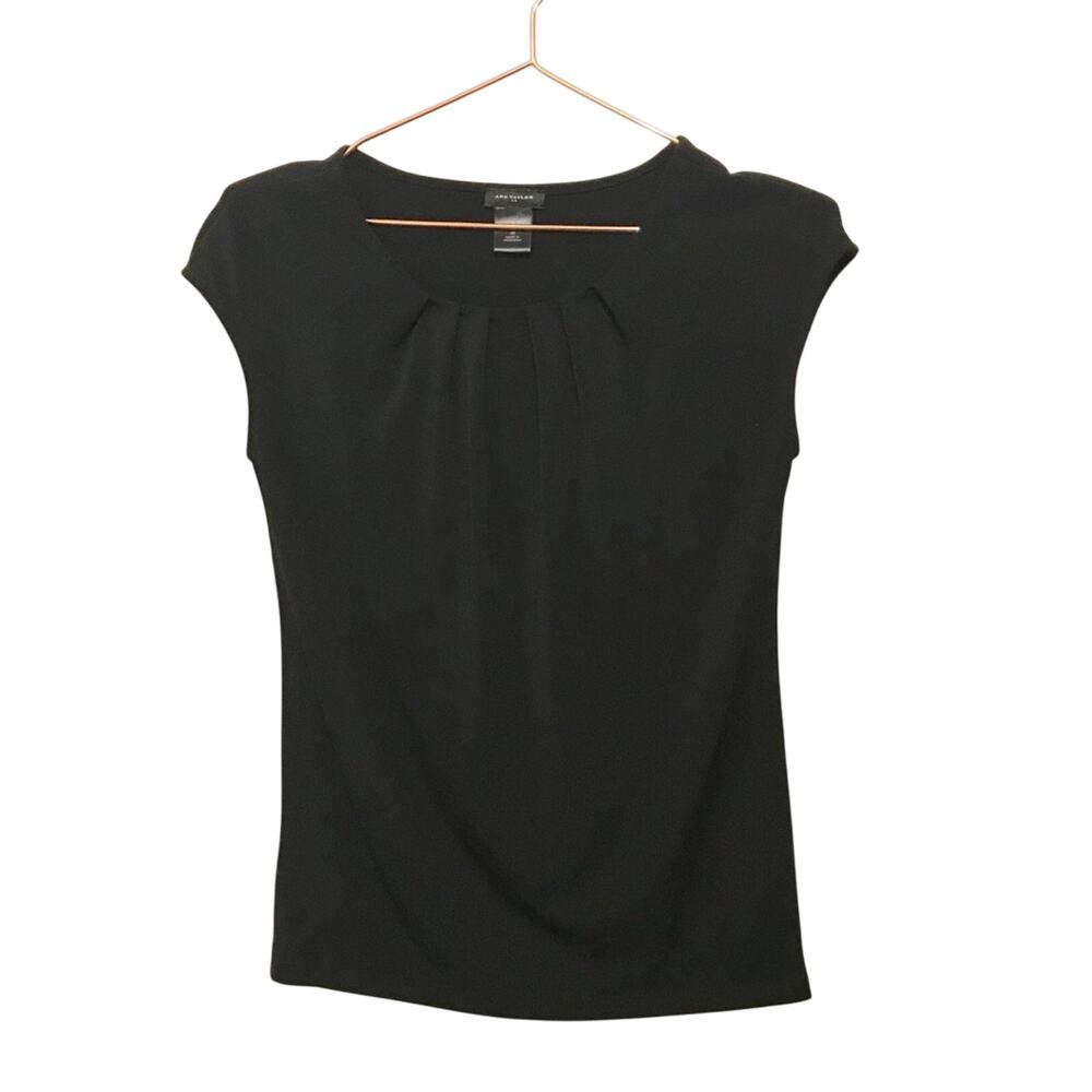 Ann Taylor factory black dressy top size XS